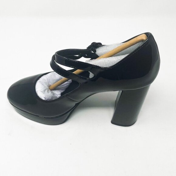 NEW IN BOX Steve Madden MARY JANE SHOE Tiara Heel Black Patent * VARIOUS SIZES - Picture 4 of 11